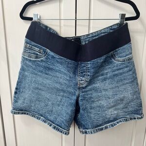 ASOS Maternity Under Belly Denim Blue Women's Shorts Size 8